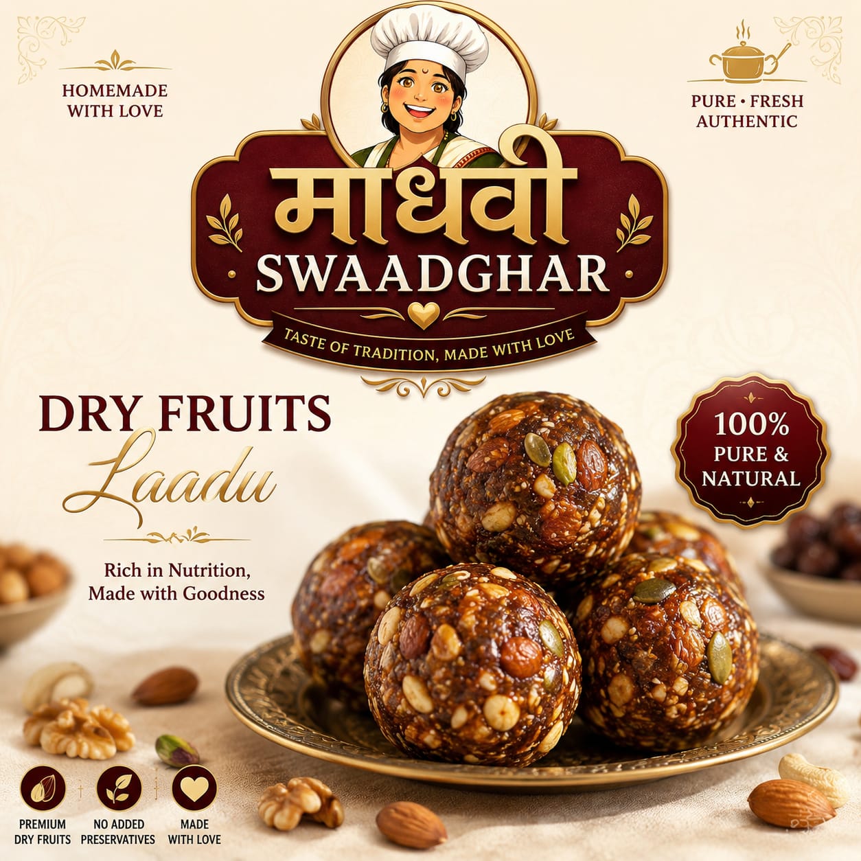 Dry fruits laddoo